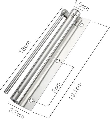 باب قابل للتعديل أقرب مفصلات من الفولاذ المقاوم للصدأ زنبرك منزلي لإغلاق مقاوم للحريق (كروم ساطع كبير) in Kuwait