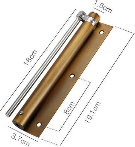 باب قابل للتعديل أقرب مفصلات من الفولاذ المقاوم للصدأ زنبرك منزلي لإغلاق مقاوم للحريق (برونز أصفر كبير) in Kuwait