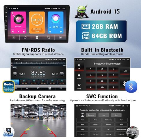 2G+64G Android 13 Car Stereo for Nissan Versa Sedan 2015-2019 Radio Wireless Carplay Android Auto, 10.1" Touchscreen Car Radio GPS Navigation/Mirror Link/Bluetooth/EQ/FM/RDS Radio + Backup Camera&Mic in Saudi Arabia