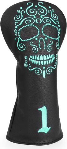 Skull Club Covers, Driver Headcover, 3 5 Fairway Wood Cover, Hybrid Headcovers, Golf Accessories Club Protection for Women Men Golfer in Saudi Arabia