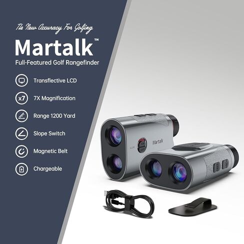 Golf Rangefinder with Slope, 1200Yd Precision Laser Range Finder, 7X Zoom Flag Lock Vibration Rangefinder, Magnetic Cart Mount, USB-C Rechargeable, IP54 Weather Resistant, (Class 1 Laser ≤5mW) in Saudi Arabia