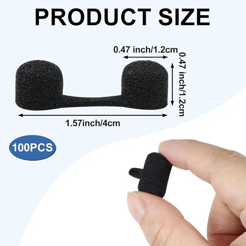 100 قطعة من إسفنجة الأنف، مرشحات سدادة الأنف للاستعمال مرة واحدة للنساء والرجال، بدون التعرض للشمس، مناطق بناء الغبار في الهواء الطلق مع إسفنجة ناعمة للحماية (أسود) in Kuwait
