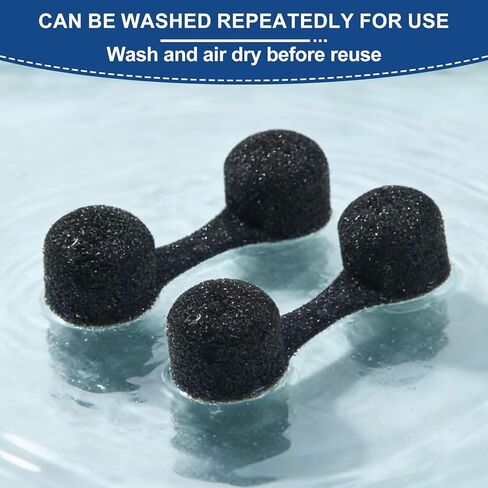 100 قطعة من إسفنجة الأنف، مرشحات سدادة الأنف للاستعمال مرة واحدة للنساء والرجال، بدون التعرض للشمس، مناطق بناء الغبار في الهواء الطلق مع إسفنجة ناعمة للحماية (أسود) in Kuwait