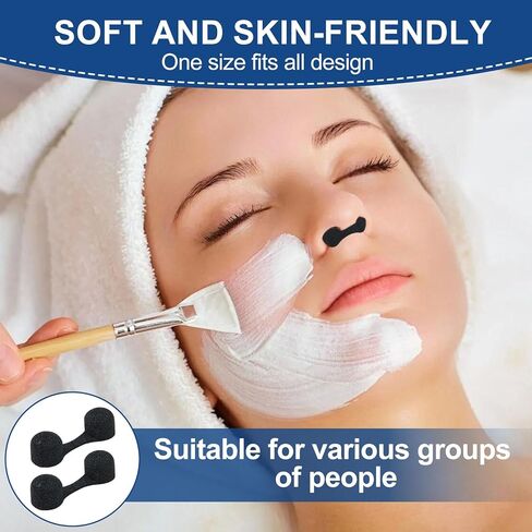 100 قطعة من إسفنجة الأنف، مرشحات سدادة الأنف للاستعمال مرة واحدة للنساء والرجال، بدون التعرض للشمس، مناطق بناء الغبار في الهواء الطلق مع إسفنجة ناعمة للحماية (أسود) in Kuwait