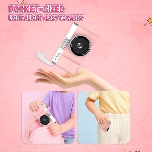 Kids Digital Camera FHD 1080P Digital Camera for Kid with 32GB Card,2'' Flip 180 ° Screen with Support for Selfie Vlog Cam,Compact Camera with Flash,Birthday for Kids Boys Girls. in Kuwait