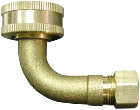 3/4 "FHT x 3/8" OD ضغط 90 درجة تركيب محول الكوع النحاسي in Kuwait