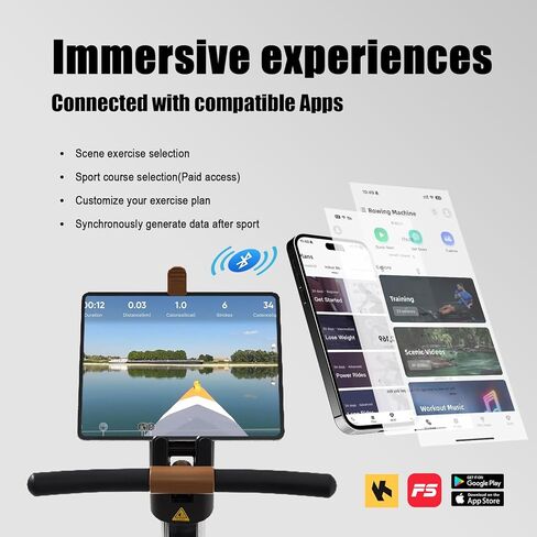 Rowing Machine for Home, 3 in 1 Magnetic Rower with 6-Level Height Adjustable, LCD Monitor & Phone Holder, APP Compatible, Folding Design, 350LBS Weight Capacity for Full-Body Workout in Kuwait