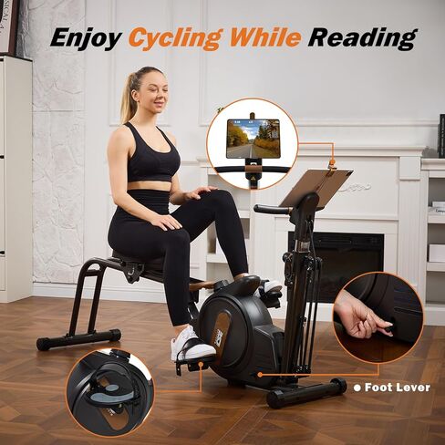 Rowing Machine for Home, 3 in 1 Magnetic Rower with 6-Level Height Adjustable, LCD Monitor & Phone Holder, APP Compatible, Folding Design, 350LBS Weight Capacity for Full-Body Workout in Kuwait