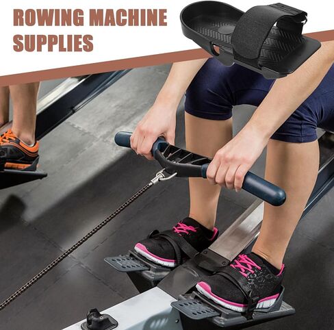 1 Pair Foot Pedal Fitness Equipment Sunny Health Machine Spare Parts Rowing Machine Foot Pedal Strap Rowing Pad Rower Replacement in Saudi Arabia