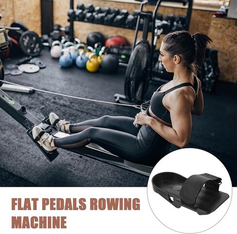 1 Pair Foot Pedal Fitness Equipment Sunny Health Machine Spare Parts Rowing Machine Foot Pedal Strap Rowing Pad Rower Replacement in Saudi Arabia