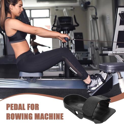 1 Pair Foot Pedal Fitness Equipment Sunny Health Machine Spare Parts Rowing Machine Foot Pedal Strap Rowing Pad Rower Replacement in Saudi Arabia