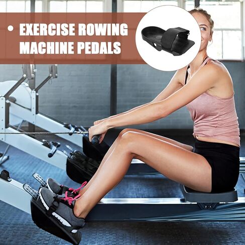 1 Pair Foot Pedal Fitness Equipment Sunny Health Machine Spare Parts Rowing Machine Foot Pedal Strap Rowing Pad Rower Replacement in Saudi Arabia