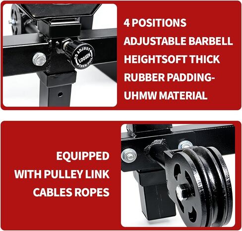 AHTAPFON T Bar Rowing Platform,Multifunctional Deep Squat Platform,Heavy Duty Weight Machine for Low Pull-up,Dumbbell Squat in Kuwait