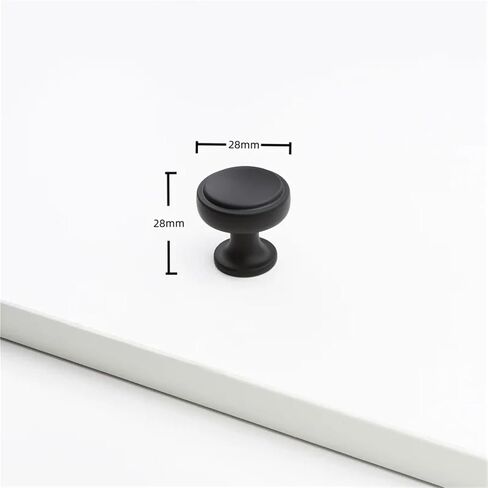 Solid Cabine Zinc Alloy Furniture Handles Drawer Kitchen Door Hardware 1Pcs(RZ018-Black) in Saudi Arabia