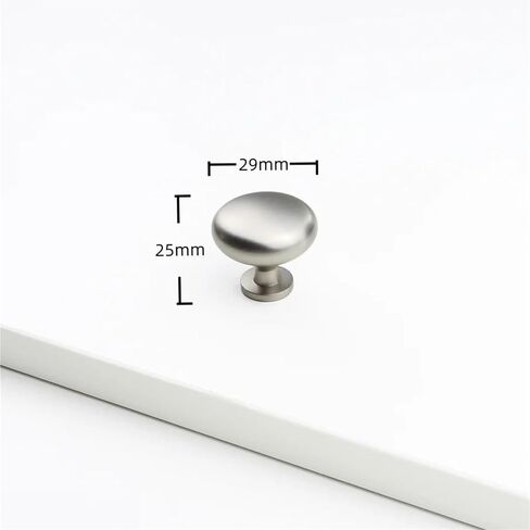 Solid Zinc Alloy Cabinet Handles Furniture Decoration Kitchen Drawer Wardrobe Door Pulls 1Pcs(Brushed-Silver) in Saudi Arabia