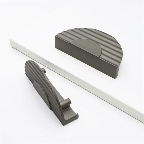 Semicircle Solid Cabinet Handles Zinc Alloy Wardrobe Door Kitchen Closet and Drawer 1Pcs(Pearl Grey-C64mm) in Saudi Arabia
