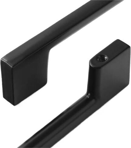 خزائن مقابض أسود فضي أثاث المطبخ درج خزانة تسحب خزائن الملابس 1 قطعة (Black-C224mm) in Kuwait