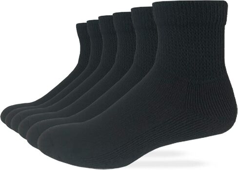 Carolina Ultimate Unisex Non Binding Cotton Quarter Length Socks 6 Pair in Saudi Arabia