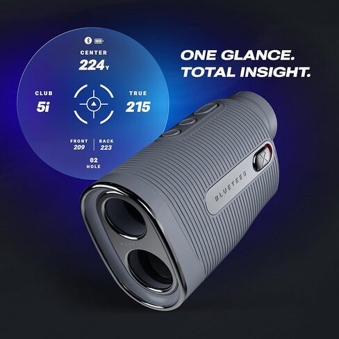 Blue Tees Golf Captain Air Golf Rangefinder with Slope & GPS Distances – 1000 Yard Laser Range Finder, 6X Magnification, HD Display, Magnetic Cart Mount, IP65 Waterproof, USB-C Rechargeable in Kuwait