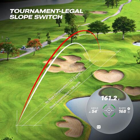 Blue Tees Golf Captain Air Golf Rangefinder with Slope & GPS Distances – 1000 Yard Laser Range Finder, 6X Magnification, HD Display, Magnetic Cart Mount, IP65 Waterproof, USB-C Rechargeable in Kuwait