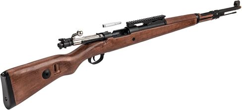 GoldenBall الحرب العالمية الثانية Kar 98k Bolt Action Spring Airsoft Rifle مع نطاق مكبر -3-9x40، خشب حقيقي in Saudi Arabia