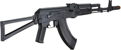 بندقية لانسر التكتيكية AK KR-103 Airsoft AEG مع مخزون مثلث Airsoft (اللون: أسود) in Kuwait
