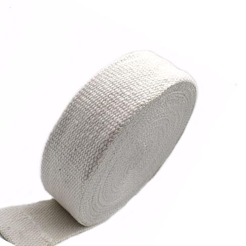 Ceramic Fiber Packing Rope Seal,Ceramic Fiber Braided Rope for Refractory Gasket 3000mm White Multiple Sizes(50 * 5 * 3000Mm) in Saudi Arabia