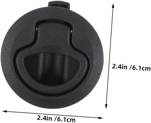 Lurrose 2 قطعة مزلاج دائري سحب فتحة القارب ملحقات سهلة التركيب لخزانة Rv تصميم انسيابي لتعزيز الأمن in Kuwait