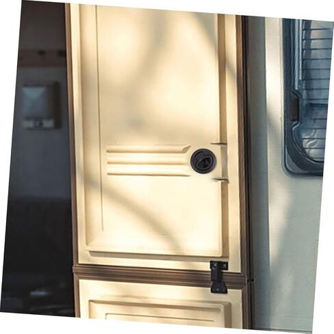 Lurrose 2 قطعة مزلاج دائري سحب فتحة القارب ملحقات سهلة التركيب لخزانة Rv تصميم انسيابي لتعزيز الأمن in Kuwait