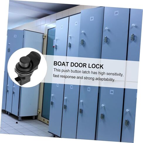 Push to Close Latch Plastic Push Button Lock for Motorcycle Glove Box Sturdy 1 Set Replacement Lock Easy to Install Suitable for Boats and Cabinets in Saudi Arabia