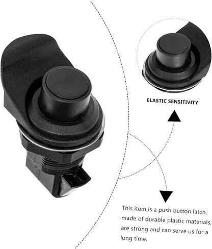 Push to Close Latch Plastic Push Button Lock for Motorcycle Glove Box Sturdy 1 Set Replacement Lock Easy to Install Suitable for Boats and Cabinets in Saudi Arabia