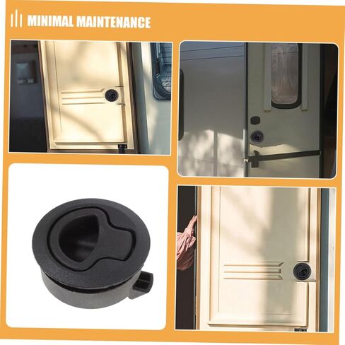 Homoyoyo 2pcs Round Lock Handle Latch Boat Slam Latch Rv Door Push Close Mechanism for Rv in Saudi Arabia