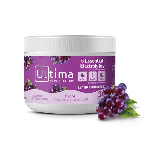 Ultima Replenisher Daily Electrolyte Powder Drink Mix – Sugar Free – Cherry Pomegranate, 30 Servings – Hydration Powder with 6 Electrolytes and Trace Minerals – Keto Friendly, Vegan, Non-GMO in Saudi Arabia