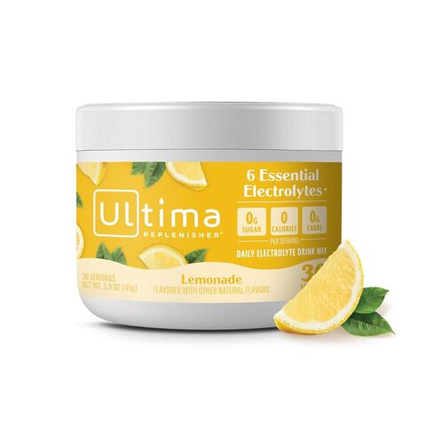 Ultima Replenisher Daily Electrolyte Powder Drink Mix – Sugar Free – Cherry Pomegranate, 30 Servings – Hydration Powder with 6 Electrolytes and Trace Minerals – Keto Friendly, Vegan, Non-GMO in Saudi Arabia