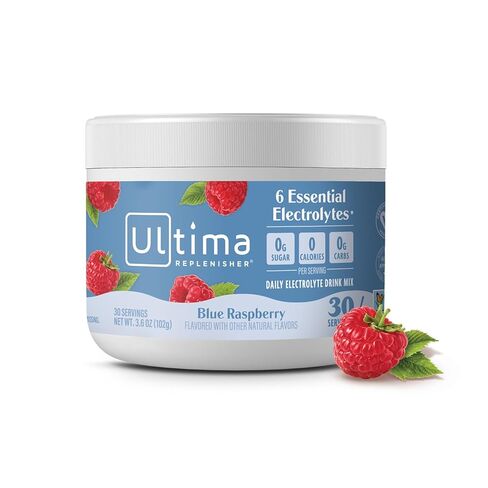 Ultima Replenisher Daily Electrolyte Powder Drink Mix – Sugar Free – Cherry Pomegranate, 30 Servings – Hydration Powder with 6 Electrolytes and Trace Minerals – Keto Friendly, Vegan, Non-GMO in Saudi Arabia