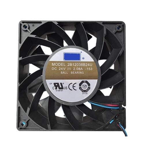 2B12038B24U تيار مستمر 24 فولت 2.08 أمبير 120 × 120 × 38 ملم مروحة تبريد ذات 4 أسلاك in Kuwait