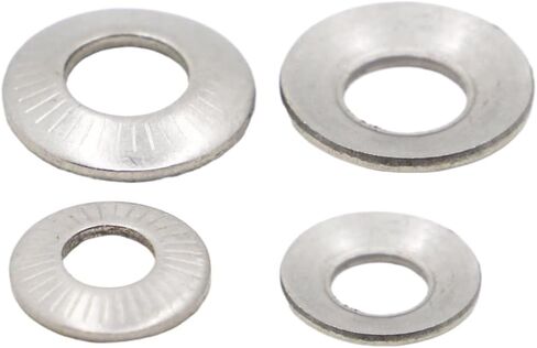 Gasket,Knurled Gasket, M3 M4 M5 M6 M8 M10 M12 M16 A2-70 304 Stainless Steel Disc Spring Serrated Lock Washer Knurled Elastic Gasket(M12 2pcs) in Saudi Arabia