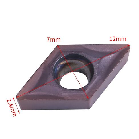 10 قطعة CNC كربيد الحز إدراج الحز شفرة تحول أداة لمخرطة معالجة القطع المعدنية ، DCMT070202 in Kuwait
