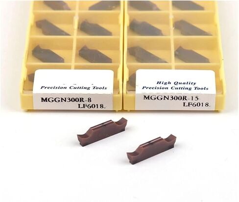 Grooving Inserts MGGN300 R-8 MGGN150 MGGN200 MGGN250 MGGN400 MGGN500R-15 L-15 Carbide Insert Groove 3mm Insert CNC Lathe milling Cutters(MGGN500,10PCS_L-8 6018) in Saudi Arabia