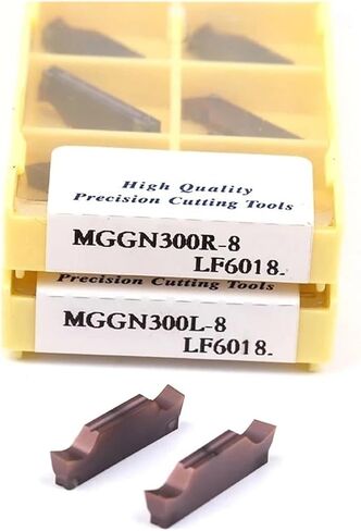 Grooving Inserts MGGN300 R-8 MGGN150 MGGN200 MGGN250 MGGN400 MGGN500R-15 L-15 Carbide Insert Groove 3mm Insert CNC Lathe milling Cutters(MGGN500,10PCS_L-8 6018) in Saudi Arabia