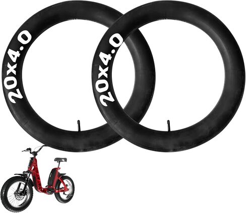 20x4.0 Fat Tire Bike Inner Tubes, 20 x 4.0 Heavy Duty Replacement Inner Tube, 20 Inch Inner Tube, for Ebike Electric Bicycle [Thickened] (2 Pack) in Saudi Arabia