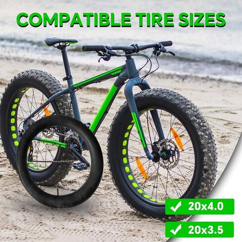 20x4.0 Fat Tire Bike Inner Tubes, 20 x 4.0 Heavy Duty Replacement Inner Tube, 20 Inch Inner Tube, for Ebike Electric Bicycle [Thickened] (2 Pack) in Saudi Arabia