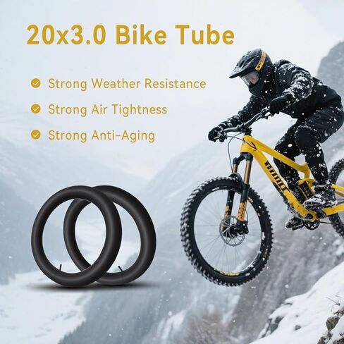 2 PCS 20x3.0 Bike Tube 20x3 Bike Inner Tube with Schrader Valve for 20 inch Bike Tube in Saudi Arabia