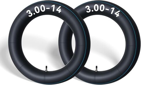 2-Pack 3.00-14 Motorcycle Inner Tube with Straight Valve - Also Fits 90/100-14, for Small Cruiser, Moped, and Some Dirt Bike Rear Tires in Saudi Arabia