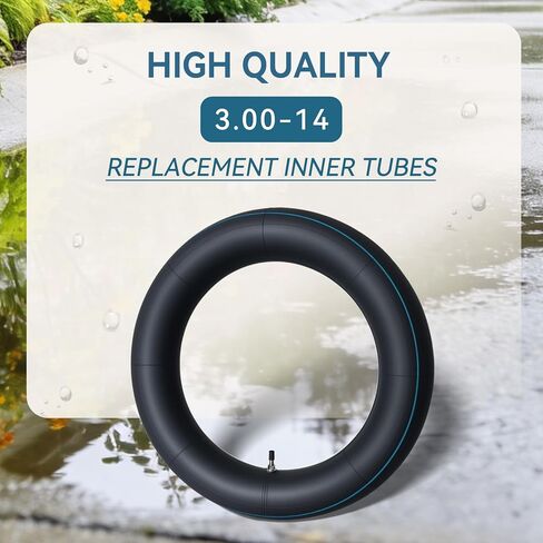 2-Pack 3.00-14 Motorcycle Inner Tube with Straight Valve - Also Fits 90/100-14, for Small Cruiser, Moped, and Some Dirt Bike Rear Tires in Saudi Arabia