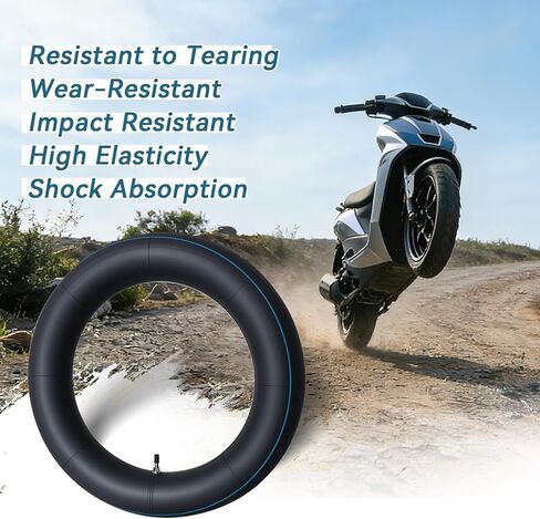 2-Pack 3.00-14 Motorcycle Inner Tube with Straight Valve - Also Fits 90/100-14, for Small Cruiser, Moped, and Some Dirt Bike Rear Tires in Saudi Arabia