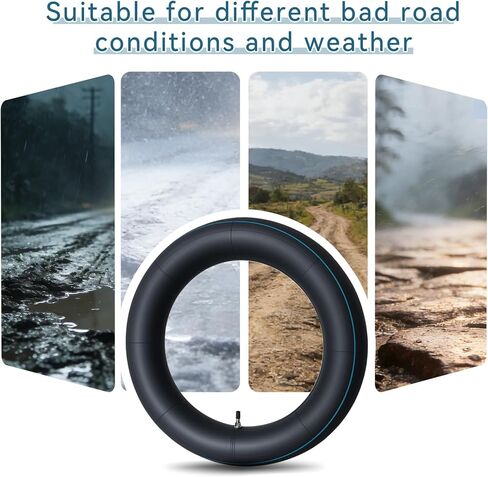 2-Pack 3.00-14 Motorcycle Inner Tube with Straight Valve - Also Fits 90/100-14, for Small Cruiser, Moped, and Some Dirt Bike Rear Tires in Saudi Arabia