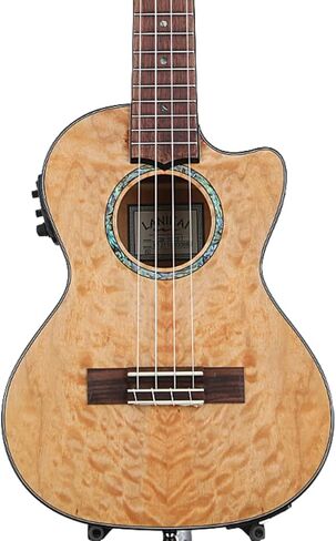 لانيكاي، قيثارة 4 أوتار، رملي، أزرق، كروم (QMNACET) in Kuwait