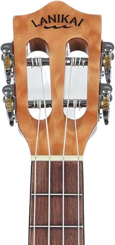 لانيكاي، قيثارة 4 أوتار، رملي، أزرق، كروم (QMNACET) in Kuwait