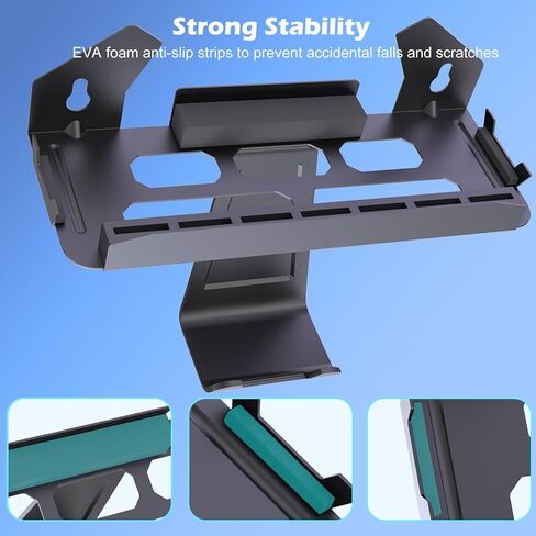 Wall Mount for 2, and OLED Console with 7 Game Card Holders and Controller Organizer, Fit for TV Surrounding Storage in Saudi Arabia
